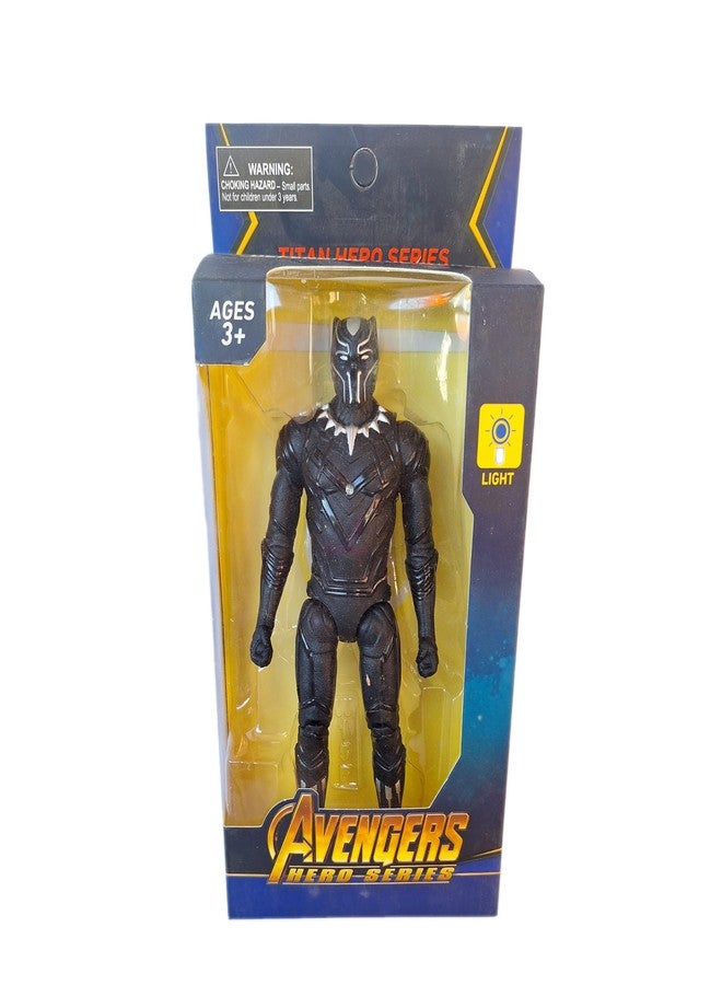 PRIMEFAIR Superhero Action Figures Toys, Collectible Figures Gift for Kids and Fans Obsessed with Character Collections (Pack of 1) (Black Panther) - Image 1